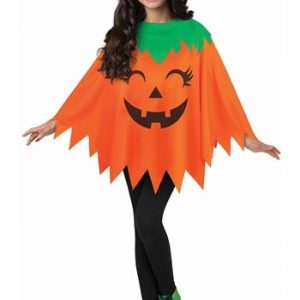 Children's Jack-O-Lantern Poncho