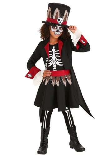 Girls Voodoo Skeleton Costume