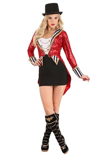 Women's Sexy Sequin Ringmaster Halloween Costume